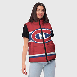 Женский жилет Montreal Canadiens, цвет: 3D-красный — фото 2