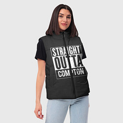 Женский жилет Straight Outta Compton, цвет: 3D-красный — фото 2