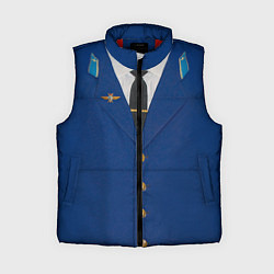 Женский жилет Китель, цвет: 3D-красный