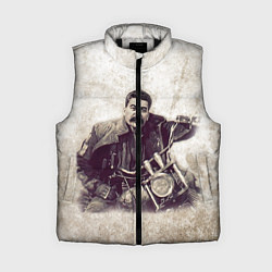 Женский жилет Сталин байкер, цвет: 3D-черный