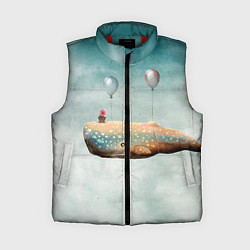 Женский жилет Летящий кит