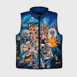 Женский жилет Iron Maiden: Skeletons, цвет: 3D-черный