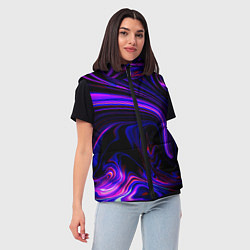 Женский жилет Цветные разводы, цвет: 3D-красный — фото 2