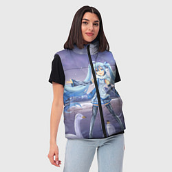 Женский жилет Hatsune Miku, цвет: 3D-светло-серый — фото 2