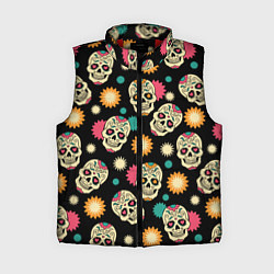 Женский жилет День мертвецов - черепа
