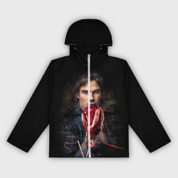 Ветровка с капюшоном женская Damon Salvatore V3, цвет: 3D-белый