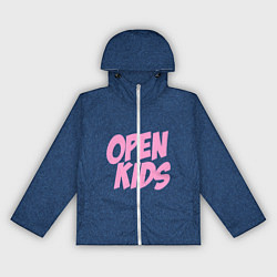 Ветровка с капюшоном женская Open kids, цвет: 3D-белый