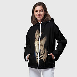 Ветровка с капюшоном женская Маска, цвет: 3D-белый — фото 2