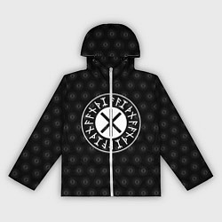 Ветровка с капюшоном женская Защита Одина, цвет: 3D-белый