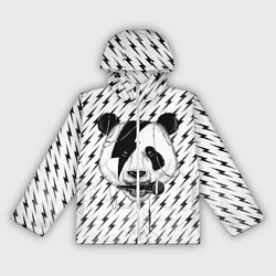 Ветровка с капюшоном женская Панда вокалист, цвет: 3D-белый
