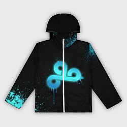 Ветровка с капюшоном женская Cloud 9: Black collection, цвет: 3D-белый