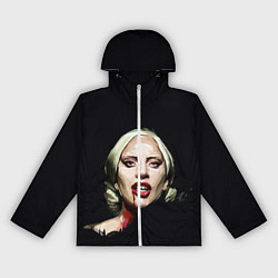 Ветровка с капюшоном женская Леди Гага, цвет: 3D-белый