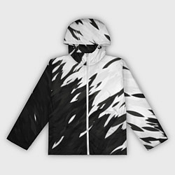Ветровка с капюшоном женская Black & white, цвет: 3D-белый