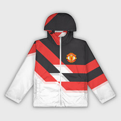 Ветровка с капюшоном женская Manchester United: Stipe, цвет: 3D-белый