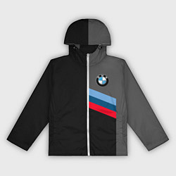 Ветровка с капюшоном женская BMW БМВ, цвет: 3D-белый