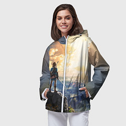 Ветровка с капюшоном женская Knight Link, цвет: 3D-белый — фото 2