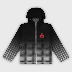 Ветровка с капюшоном женская MITSUBISHI SPORT, цвет: 3D-белый