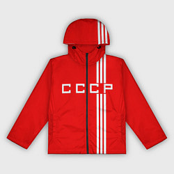 Ветровка с капюшоном женская Cборная СССР, цвет: 3D-черный
