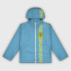 Ветровка с капюшоном женская I Love Kazakhstan, цвет: 3D-белый