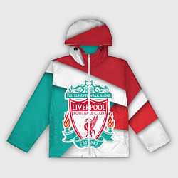 Ветровка с капюшоном женская FC Liverpool, цвет: 3D-белый