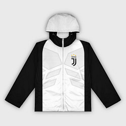 Ветровка с капюшоном женская JUVENTUS SPORT, цвет: 3D-белый