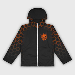 Ветровка с капюшоном женская Cyberpunk 2077: Samurai, цвет: 3D-белый