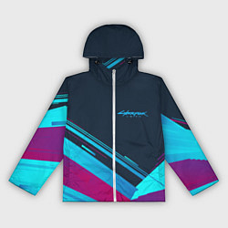 Ветровка с капюшоном женская Cyberpunk 2077, цвет: 3D-белый