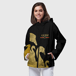 Ветровка с капюшоном женская GUSSI: Gold Edition, цвет: 3D-черный — фото 2