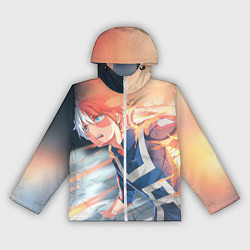 Ветровка с капюшоном женская Моя геройская академия, цвет: 3D-белый