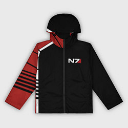 Ветровка с капюшоном женская MASS EFFECT N7, цвет: 3D-черный