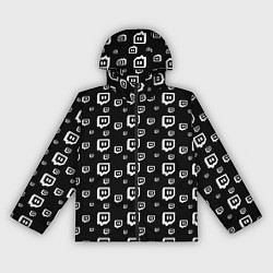 Ветровка с капюшоном женская Twitch: Black Pattern, цвет: 3D-черный
