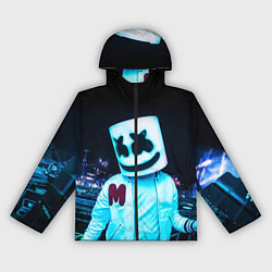 Ветровка с капюшоном женская MARSHMELLO, цвет: 3D-черный