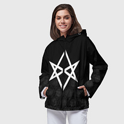 Ветровка с капюшоном женская BRING ME THE HORIZON, цвет: 3D-черный — фото 2