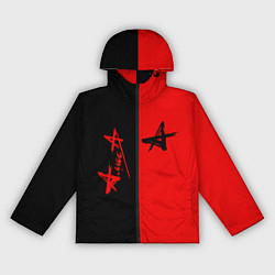 Ветровка с капюшоном женская АлисА, цвет: 3D-черный