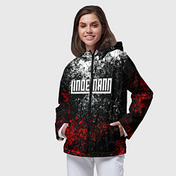 Ветровка с капюшоном женская LINDEMANN: Colour Splash, цвет: 3D-черный — фото 2