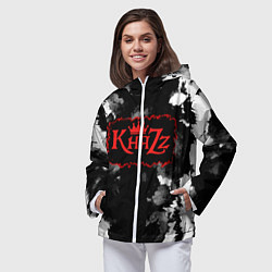 Ветровка с капюшоном женская Князь Анархия спина, цвет: 3D-белый — фото 2