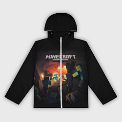 Ветровка с капюшоном женская MINECRAFT, цвет: 3D-белый