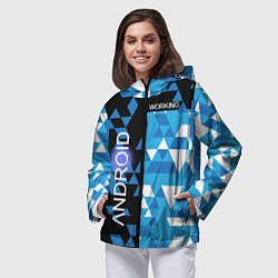 Ветровка с капюшоном женская Detroit:become, цвет: 3D-черный — фото 2