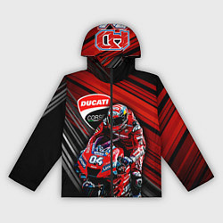 Ветровка с капюшоном женская Andrea Dovizioso, цвет: 3D-черный