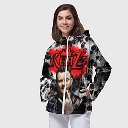 Ветровка с капюшоном женская Князь, цвет: 3D-белый — фото 2