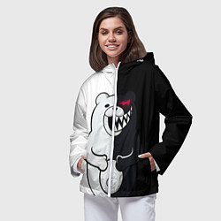 Ветровка с капюшоном женская MONOKUMA, цвет: 3D-белый — фото 2