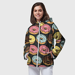 Ветровка с капюшоном женская Сладкоежка, цвет: 3D-белый — фото 2