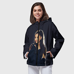 Ветровка с капюшоном женская Ariana Grande Ариана Гранде, цвет: 3D-черный — фото 2