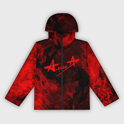 Ветровка с капюшоном женская АлисА, цвет: 3D-черный