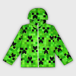 Ветровка с капюшоном женская MINECRAFT, цвет: 3D-белый