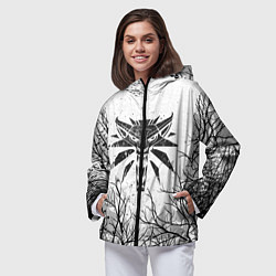 Ветровка с капюшоном женская ВЕДЬМАК, цвет: 3D-черный — фото 2