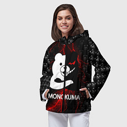 Ветровка с капюшоном женская MONOKUMA, цвет: 3D-черный — фото 2