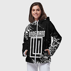 Ветровка с капюшоном женская LINDEMANN, цвет: 3D-белый — фото 2