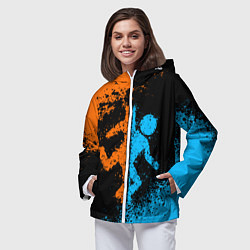 Ветровка с капюшоном женская PORTAL, цвет: 3D-белый — фото 2