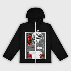 Ветровка с капюшоном женская Ahegao, цвет: 3D-белый